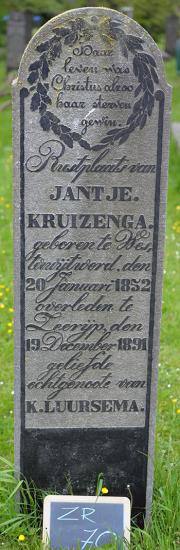 Zeerijp 70 Jantje Kruizenga